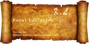 Kazal László névjegykártya